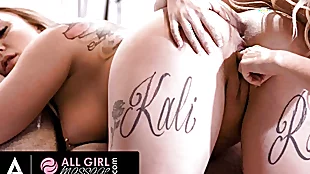 AllGirlMassage – Kali Roses Gets A Gaping void Pussy Rub down