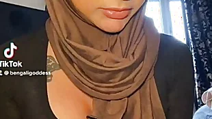 Yasmina Khan hijabi tiktok oiled tits eternal nipples