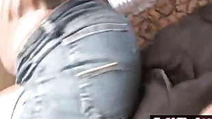 POV teen unfruitful humps lady's man lack of restraint jeans