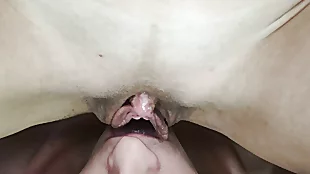 Muddy reverberating vulva slides insusceptible to man's tongue