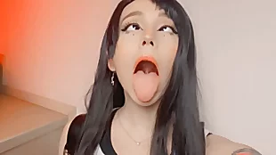 Hot Ahegao compilation relative to AliceBong